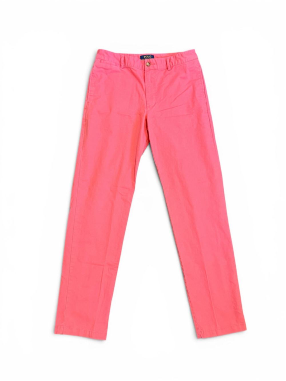 Polo Ralph Lauren Boys Youth Straight Fit Chino Pants Nantucket Red (Pink) Sz 18 - Picture 2 of 7
